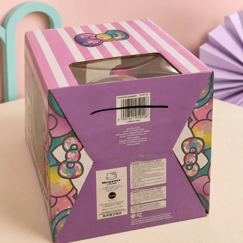Hello Kitty Remote Control Figure with Pop Confetti Function – New